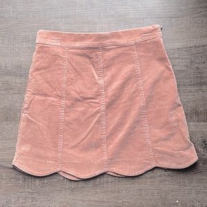 Corduroy mini skirt